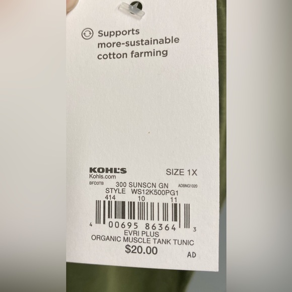 Sonoma sleeveless t-shirt, SZ 1X - Picture 6 of 6